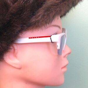 Prada Women's White Glasses Authentic